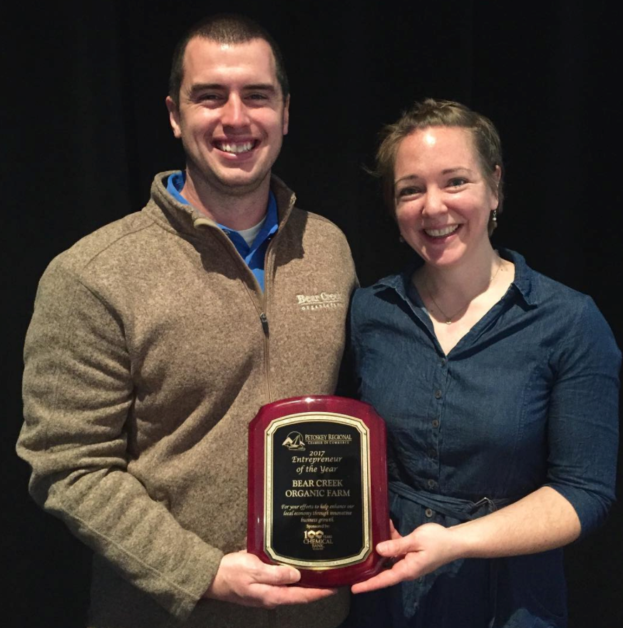 Bear Creek Organic Farm Named 2017 Entrepreneur of the Year!